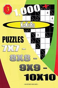 1000 + Kakuro puzzles 7x7 - 8x8 - 9x9 - 10x10