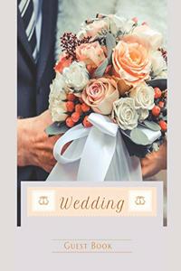 Wedding Guest Book: A Beautiful Rose Gold Wedding Guest Book Journal Diary Composition Notebook To Write In-Large 8x10 Perfect Gift