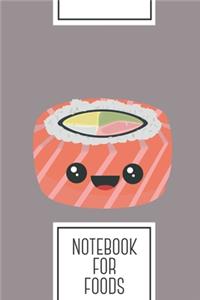 Notebook for Foods