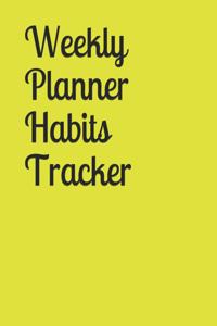 Weekly Planner Habits Tracker