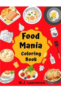 Food Mania Coloring Book