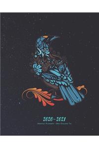2020-2021 Monthly Planner - New Zealand Tui