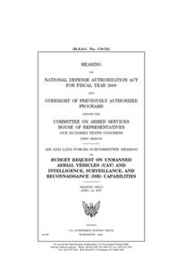 Hearing on National Defense Authorization Act for fiscal year 2008 and oversight of previously authorized programs before the Committee on Armed Services, House of Representatives, One Hundred Tenth Congress, first session