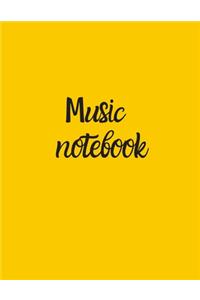 Blank Sheet Music Notebook, Notebook for Musicians, Music Composition Notebook