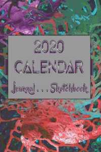 Artsy AbstractOneSeven . 2020 Calendar . Sketchbook . Lined Journal -- 8