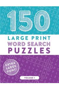 150 Large Print Word Search Puzzles