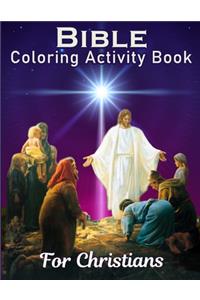 Bible Coloring Activity Book for Christians