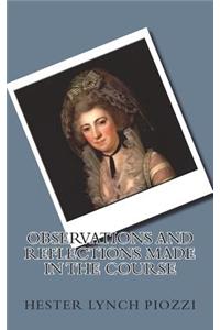 Observations and Reflections Made in the Course