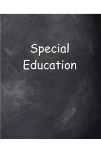 School Composition Special Education Chalkboard Style 130 Pages: (Notebook, Diary, Blank Book)