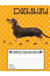 Dachshund Composition Notebook