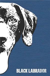 Black Labrador Lined Notebook