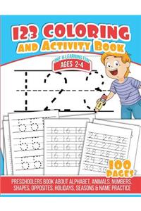 123 Coloring And Activity Book