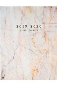 2019-2020 Weekly Planner: Large Two Year Planner with To-Do List (Marble Planner Volume 7)