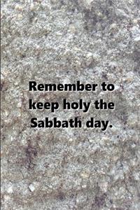 Religious Journal 3rd Commandment Traditional Stone