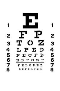 Eye Chart Notebook