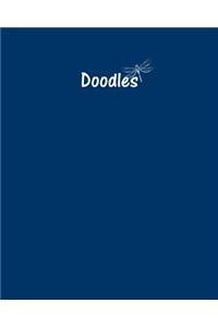 Doodles Journal - Great for Sketching, Doodling or Planning with Navy Blue Cover