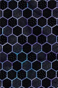 Journal Notebook Polka Dots and Hexagons Pattern 3
