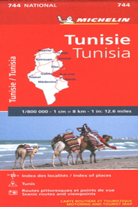 Tunisia - Michelin National Map 744