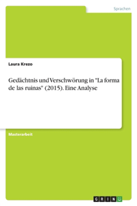 Gedächtnis und Verschwörung in La forma de las ruinas (2015). Eine Analyse