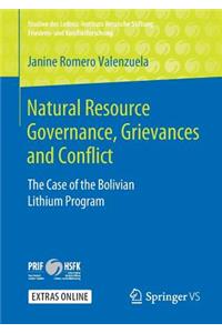 Natural Resource Governance, Grievances and Conflict