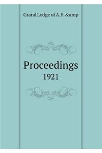 Proceedings 1921