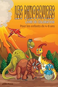 Livre de coloriage sur les dinosaures pour les enfants de 4 à 8 ans