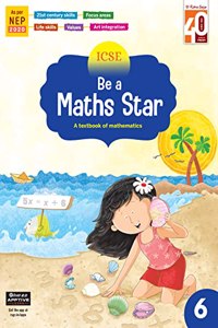 Ratna Sagar ICSE Be A Maths Star Class 6 - Mathematics Book For Grade 6