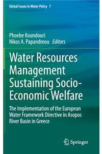 Water Resources Management Sustaining Socio-Economic Welfare