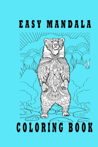 easy mandala coloring book