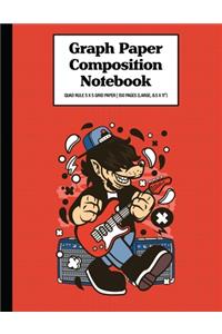 Graph Paper Composition Notebook Quad Rule 5x5 Grid Paper - 150 Sheets (Large, 8.5 x 11