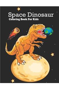 Space Dinosaur Coloring Book For Kids