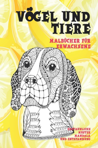 Malbücher für Erwachsene - Erstaunliche Muster Mandala und Entspannung - Vögel und Tiere