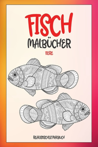 Malbücher - Realistisches Malbuch - Tiere - Fisch