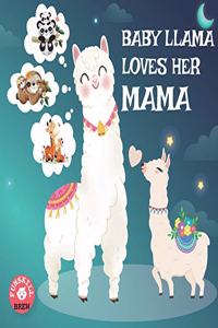Baby llama loves her Mama