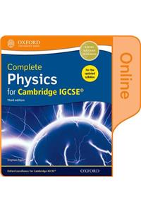 Complete Physics for Cambridge Igcserg Online Student Book (Third Edition)