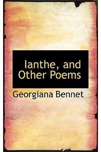 Ianthe, and Other Poems