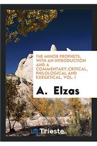 The Minor Prophets, with an Introduction and a Commentary, Critical, Philological and Exegetical, Vol. I