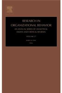 Research in Organizational Behavior, 27