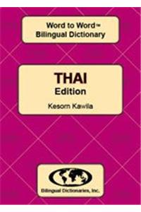 English-Thai & Thai-English Word-to-Word Bilingual Dictionary