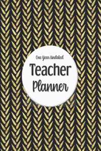 One Year Undated Teacher Planner