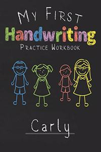 My first Handwriting Practice Workbook Carly
