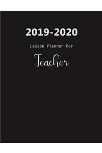 2019-2020 Lesson Planner For Teacher