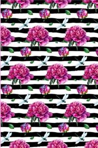 Peonies & Dragonflies Bullet Journal