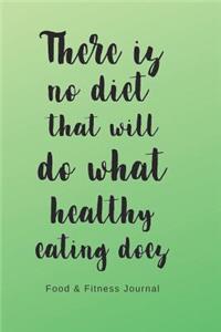 Food & Fitness Journal Health Tracking & Diet Logbook Log Calories, Nutrition, Physical Activity, Weight Goals, Eating Habits Diary