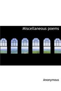 Miscellaneous Poems