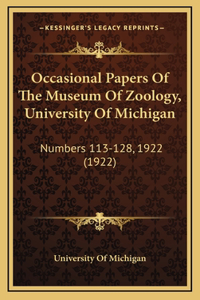 Occasional Papers Of The Museum Of Zoology, University Of Michigan