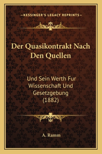 Der Quasikontrakt Nach Den Quellen