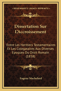 Dissertation Sur L'Accroissement