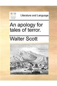 An Apology for Tales of Terror.