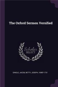 The Oxford Sermon Versified